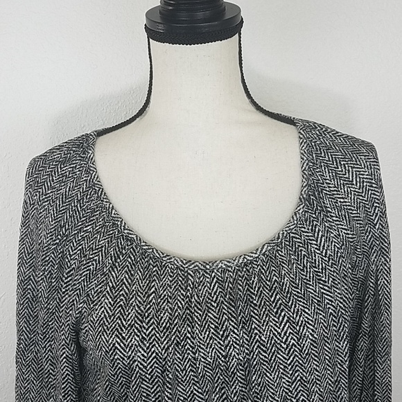 MICHAEL KORS Black & White Printed Top, size PM - Picture 2 of 6